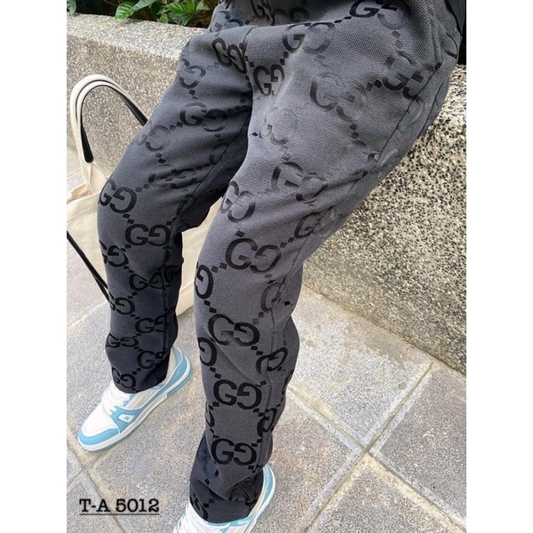 Quần Dài GC Nam Thêu Chữ To Cao Cấp - Quần GC Nam Vải Dệt Cao Cấp