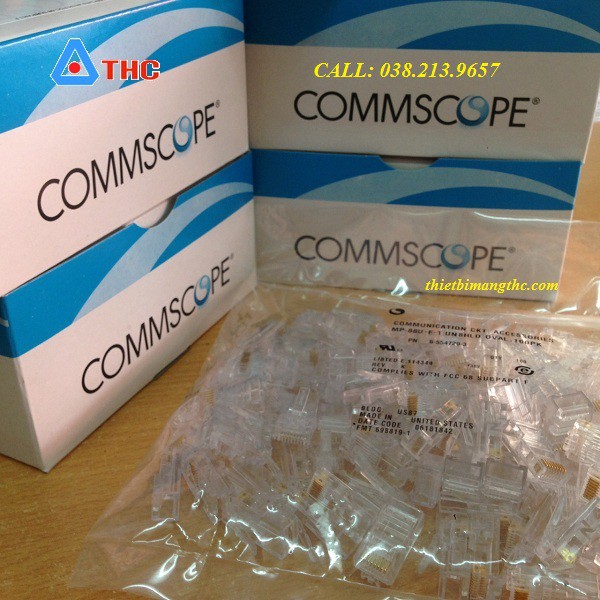 Hạt mạng AMP Commscope RJ45 cat6 Loại Sịn