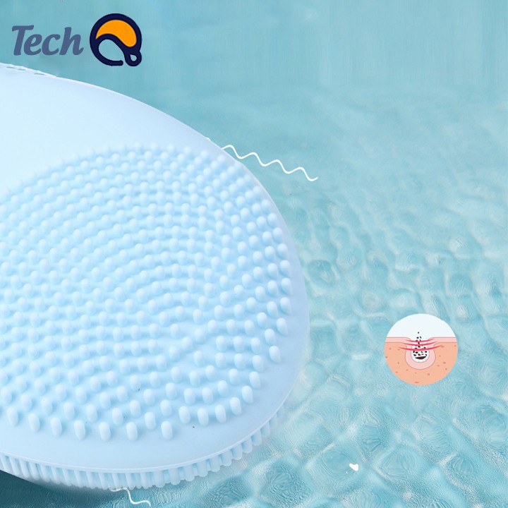 Máy rửa mặt silicon, May rua mat massage làm sạch sâu- Bảo hành 12 tháng