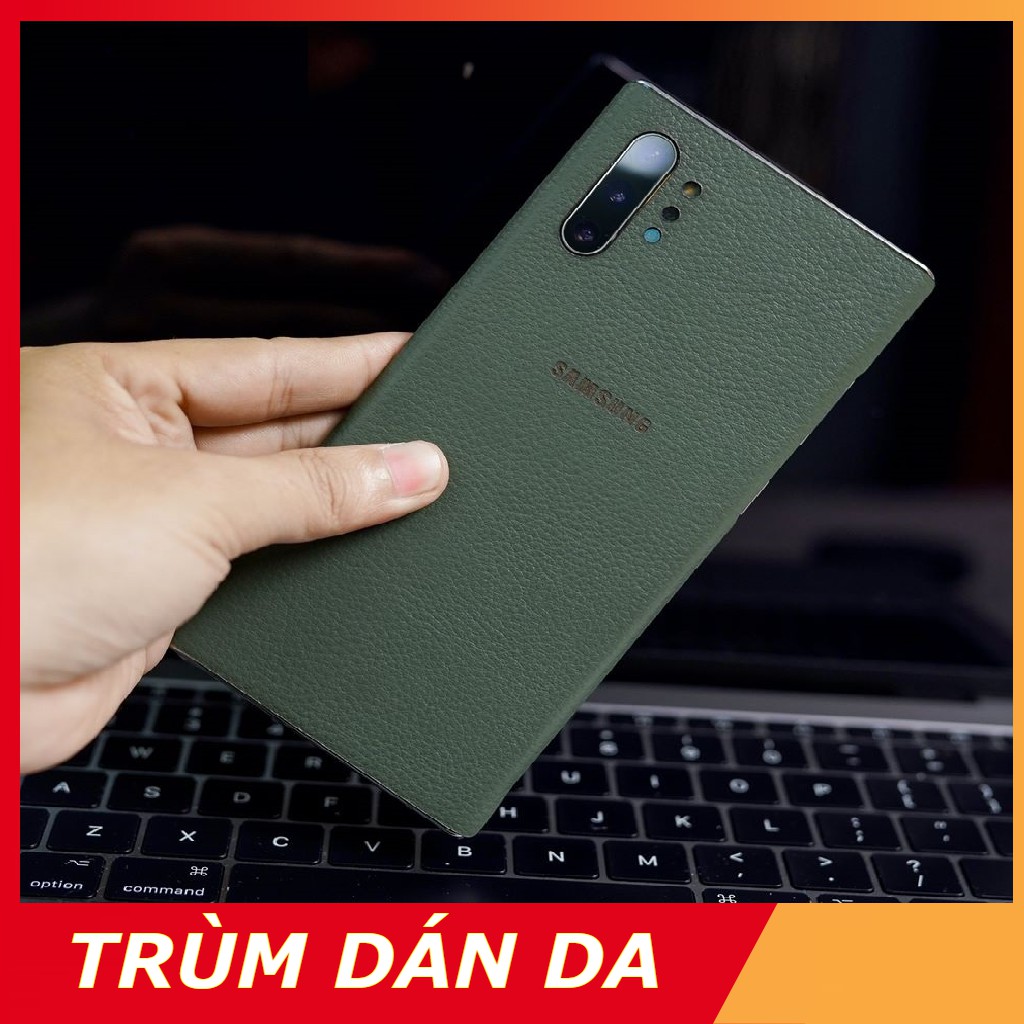 Miếng dán da SAMSUNG NOTE 10/ 10 PLUS - DA THẬT 100% - KHẮC TÊN, SĐT, CHỮ KÝ, HÌNH...