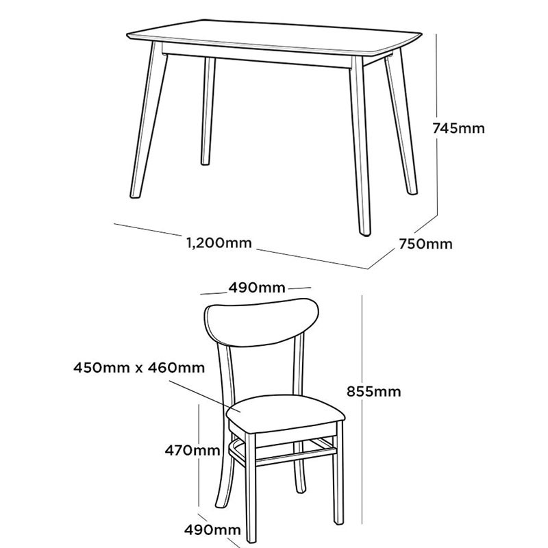 Bàn Ăn Bàn Cafe Gỗ Mango 1m2