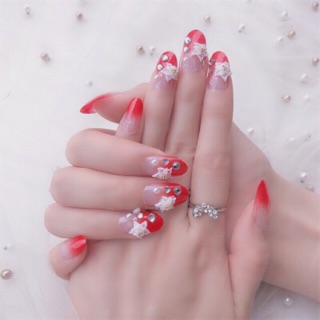 Sét 24 bộ móng tay giả kèm keo dán móng