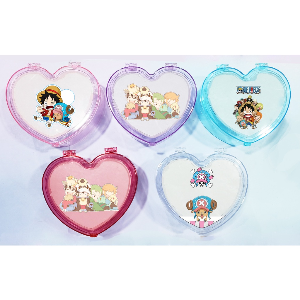 Hộp tim chopper kèm gương HKG19 one piece dễ thương cute đựng trang sức hoạt hình
