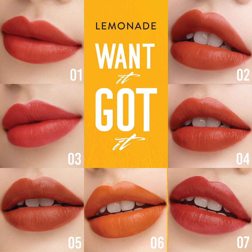 Combo Phấn nước đơn Lemonade Matte Addict Cushion 15g và Son kem lì Want It Got It 5g | WebRaoVat - webraovat.net.vn