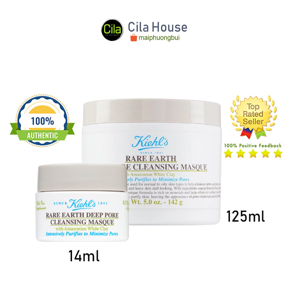 Mặt Nạ Kiehl’s Rare Earth Pore Cleansing Masque Đất Sét - Cila House