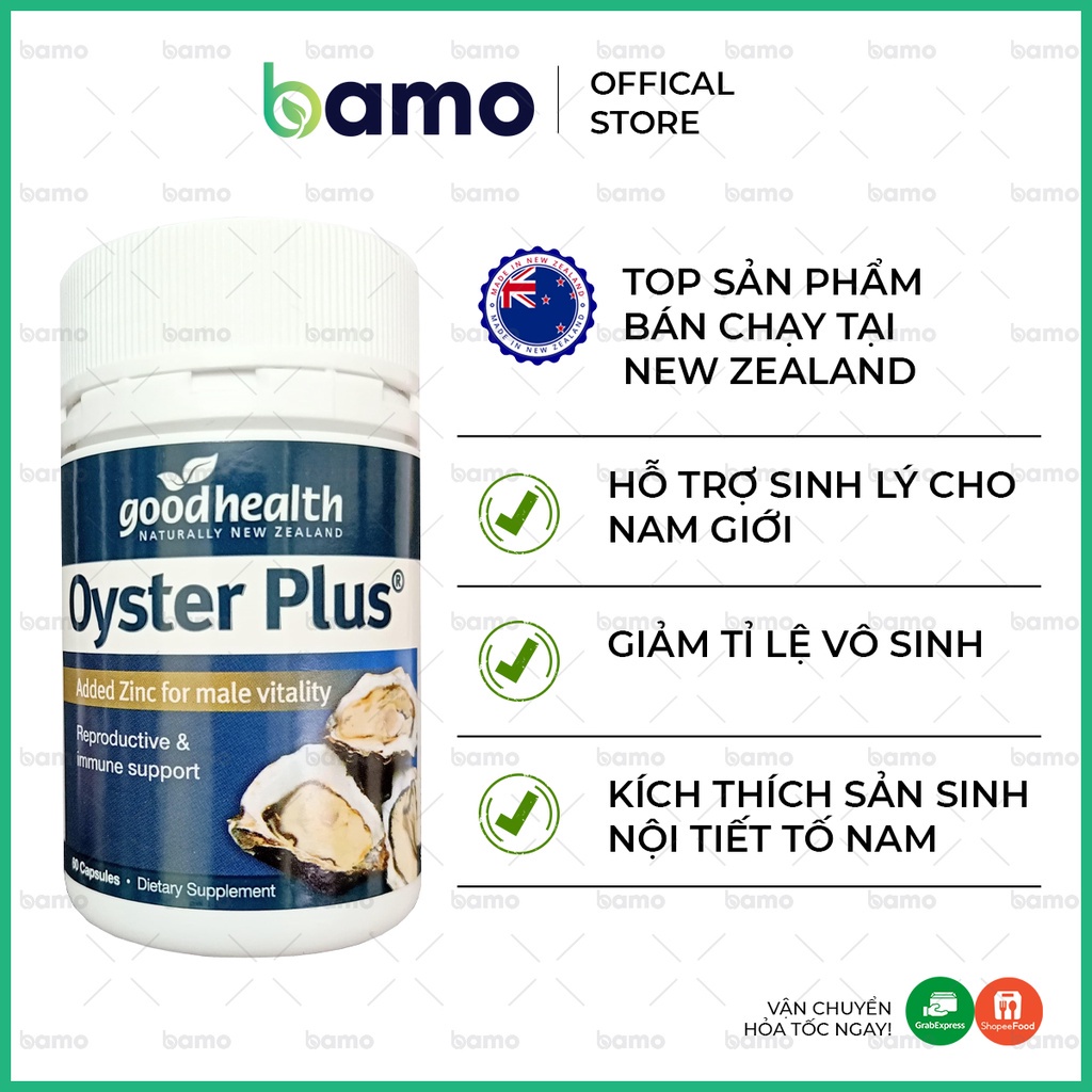 {Cam Kết Hàng Chính Hãng} Tinh Chất Hàu Lùn Oyster Plus Goodhealth Của New Zealand - 60 Viên