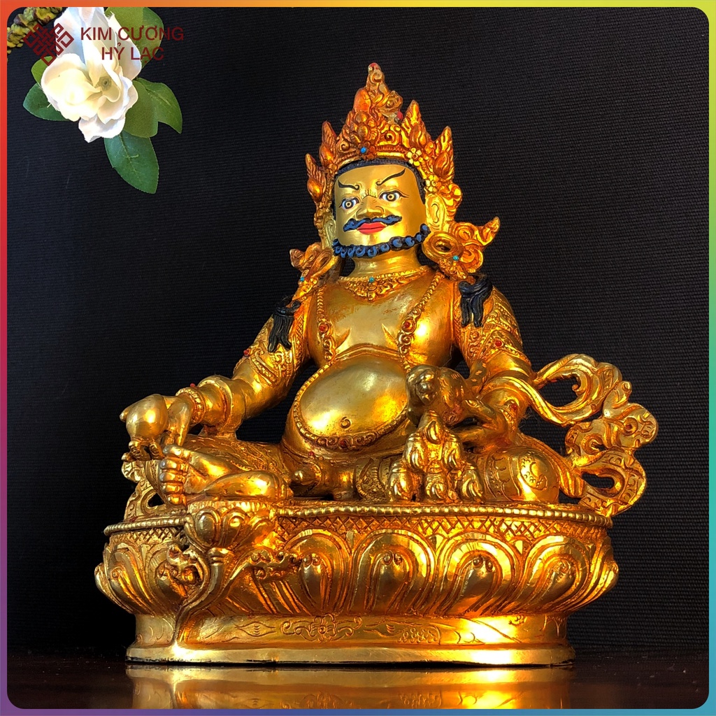 Tượng Hoàng Thần Tài Dzambala Mật Tông  - Thủ Công Nepal