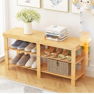 Kệ để giày dép bằng tre nhiều tầng sang trọng (giá để giày bằng tre cao cấp) gd374_5