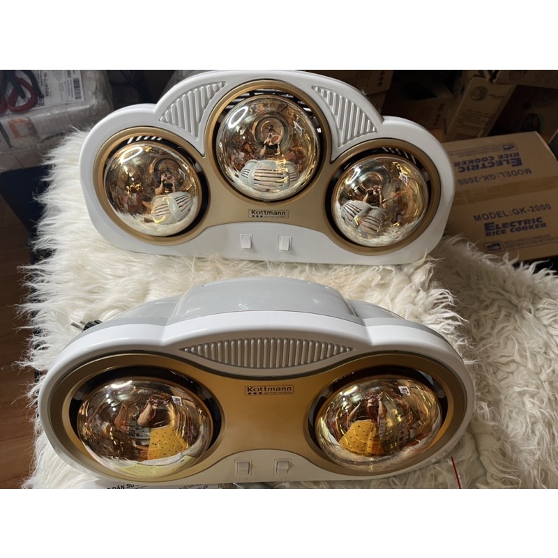 Đèn sưởi nhà tắm KM 2B-3B mẫu mới