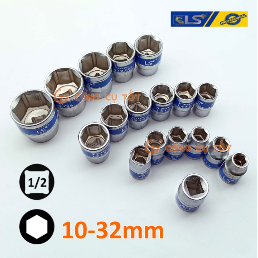 Bộ tuýp 24 chi tiết cần tự động 10-32mm LS+ LS111224