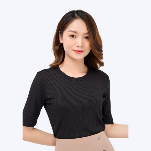 Áo thun nữ thu đông YODY cổ tròn tay lỡ vải Cotton nhung co giãn, form trẻ trung,, năng động, thanh lịch ATN4272