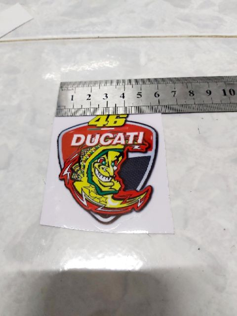 Tem Sticker Decal 46 Ducati Dán Xe Giá Rẻ