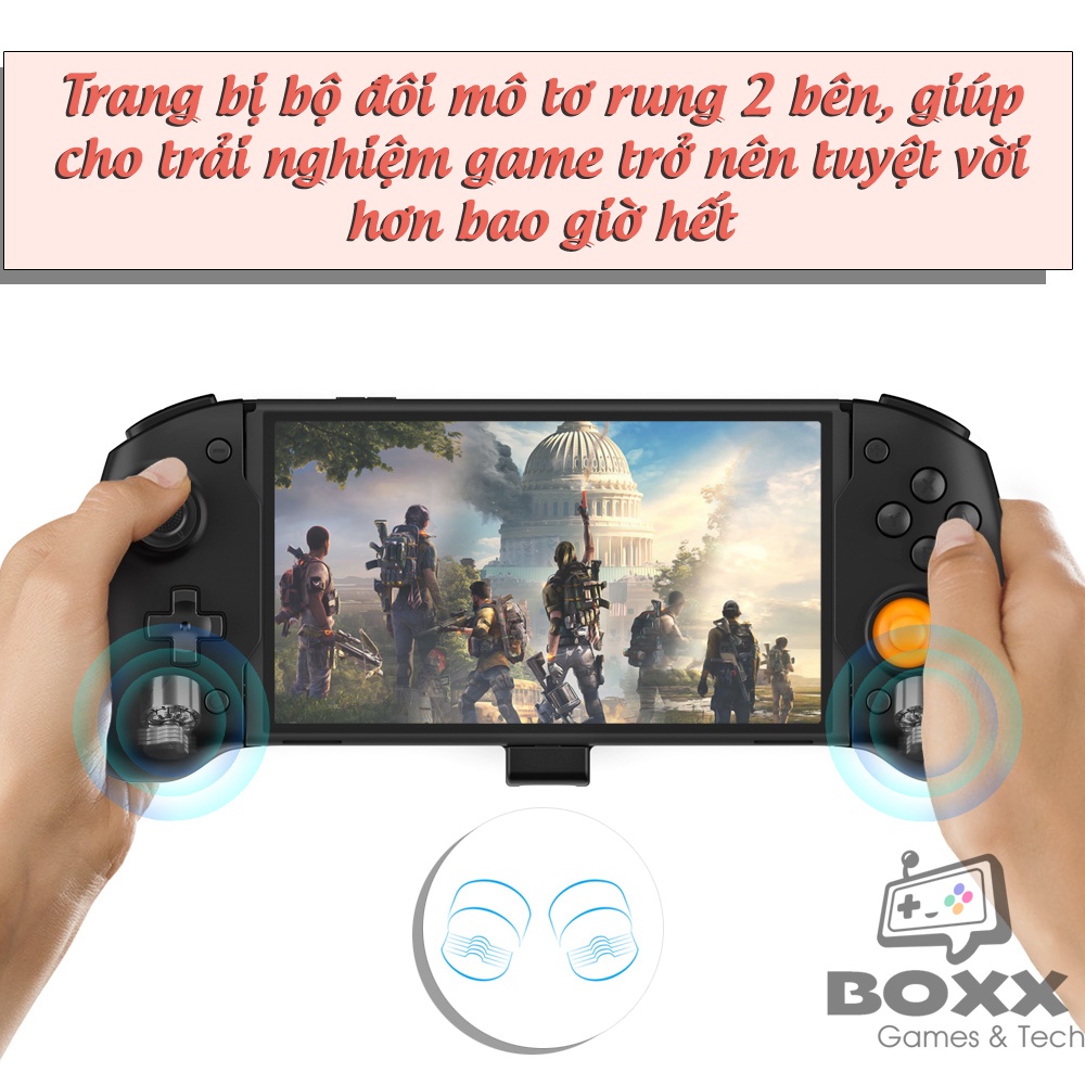 Tay cầm điều khiển cho Nintendo Switch Oled, Controller Grip Nintendo Switch Oled chính hãng Dobe