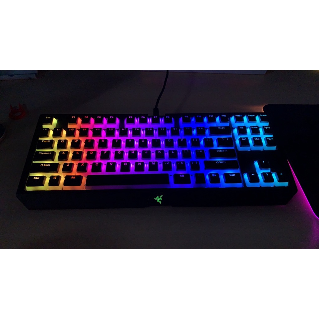 Keycap PBT pudding nút bàn phím cơ xuyên led nhiều màu phù hợp các loại bàn phím phổ thông, Corsair, Razer...