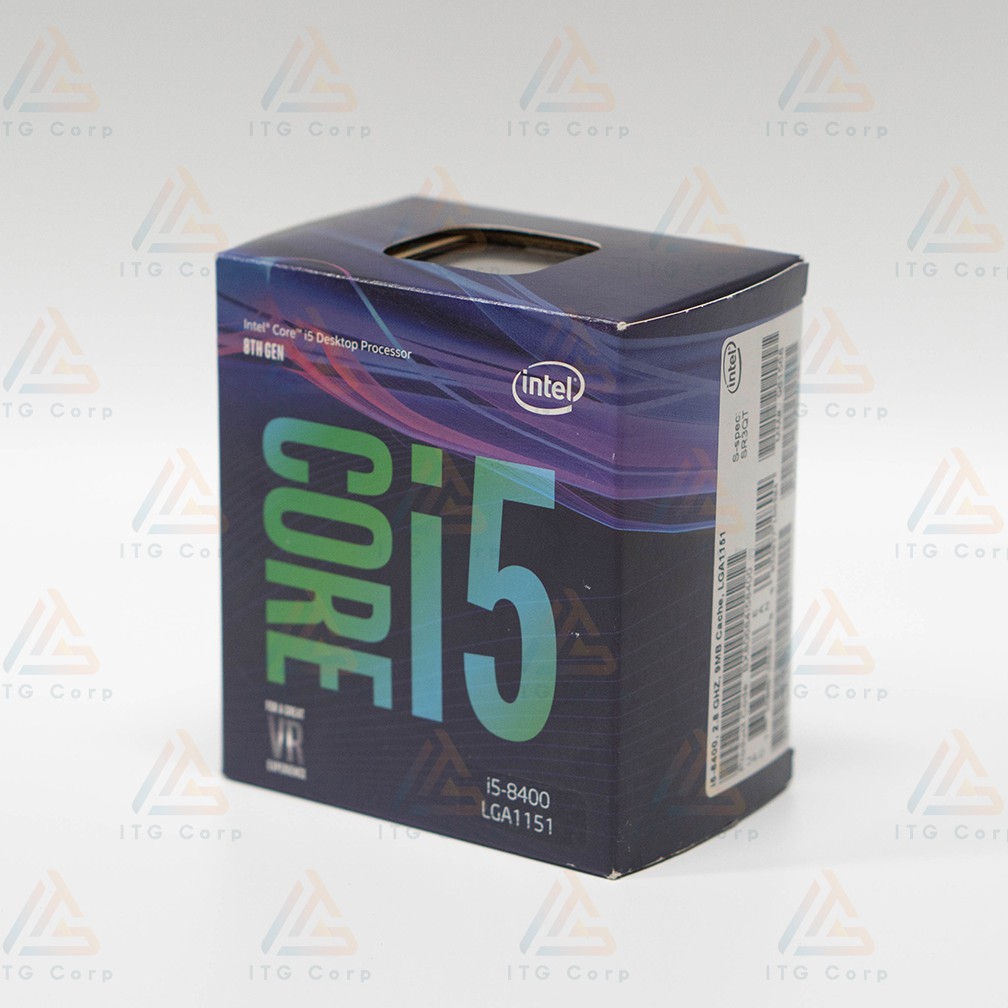 CPU INTEL I5 8400 TRAY(2.8GHz turbo up to 4.0GHz, 6 nhân 6 luồng, 9MB Cache, 65W) | BigBuy360 - bigbuy360.vn