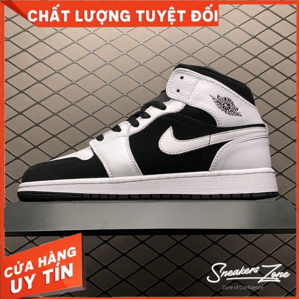 (FREESHIP+HỘP+QUÀ) Giày Thể Thao Sneakers AIR JORDAN 1 Retro High trắng đen cổ cao cực đẹp cho cả nam và nữ