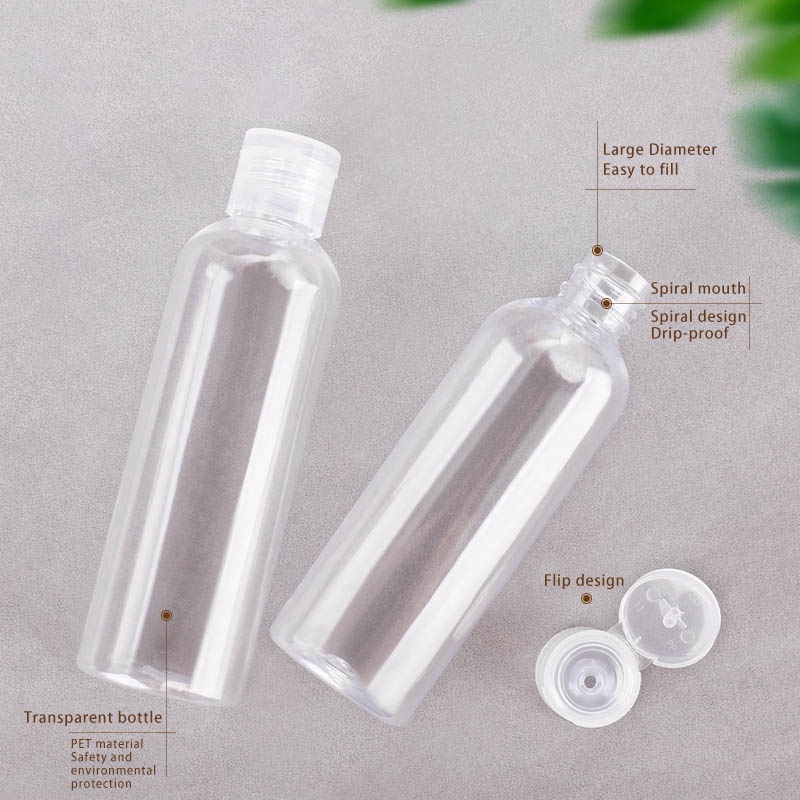 Chai nắp bật 50ml/100ml/30ml chiết mỹ phẩm dùng khi đi du lịch