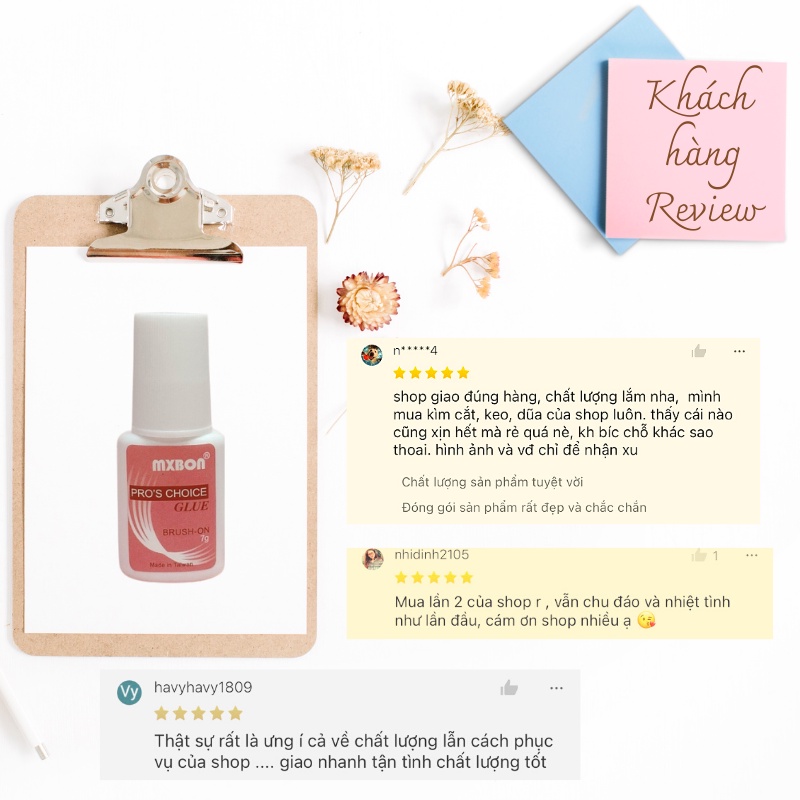 Keo Mxbon 7g dán gắn móng giả charm đá phụ kiện nail giá rẻ