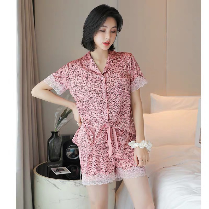 Bộ đồ ngủ Pijama báo hồng lụa cao cấp MIA BRA M16 | BigBuy360 - bigbuy360.vn