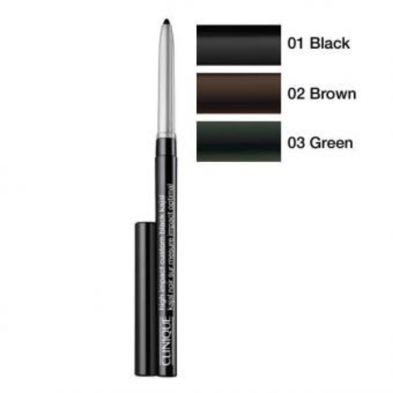 [ Minisize 14g Unbox ] Bút Kẻ Mắt Clinique High Impact Custom Black Kajal