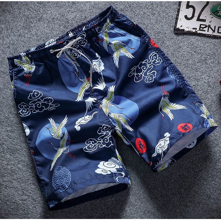 Quần Short Đi Biển Ống Rộng Mau Khô Thời Trang Cho Nam