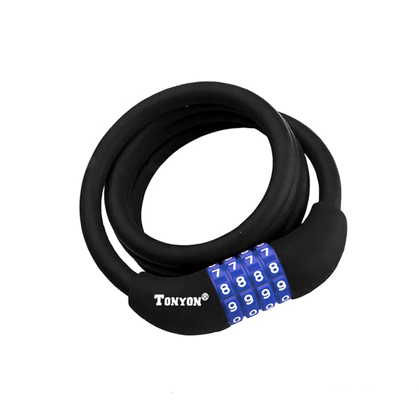 [FREESHIP] Dây Khóa Xe Đạp Bicycle Lock TONYON TY02 - Bọc Silicone 10x1000mm