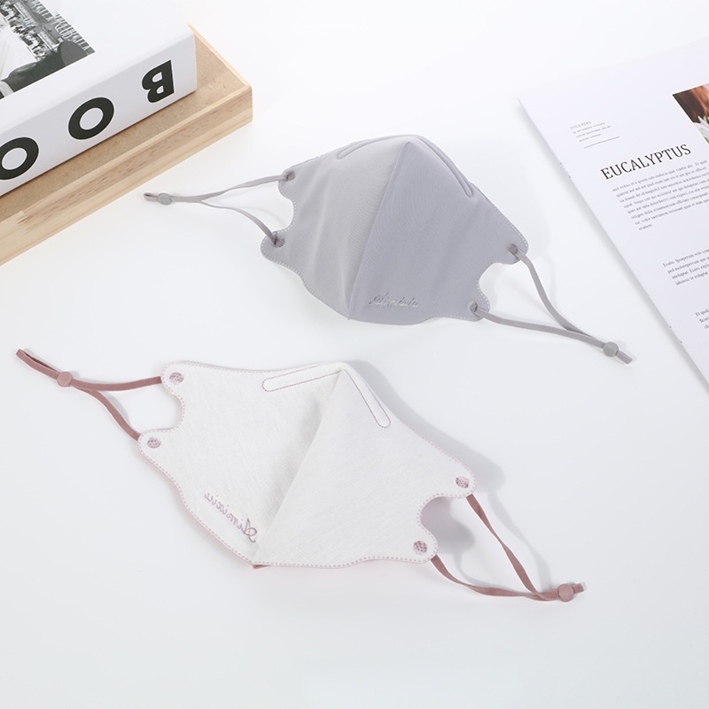Khẩu Trang cotton 3 Lớp Dày Màu Trơn Chống Bụi Thoáng Khí Có Thể Tái Sử Dụng Cho Nam Và Nữ