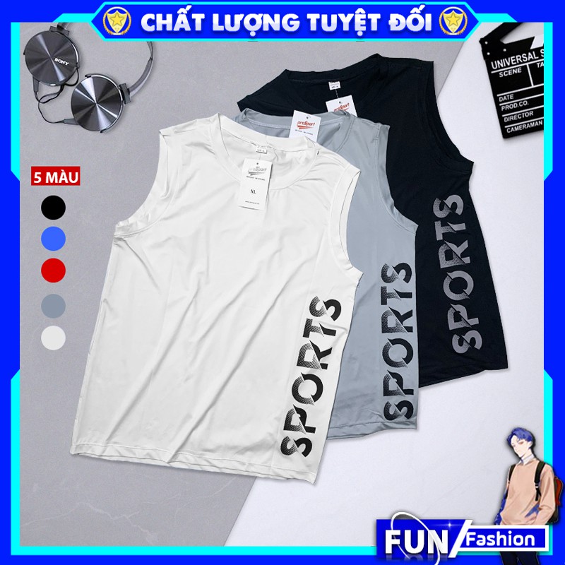 Áo thun nam ba lỗ ⚡FREESHIP⚡ Áo 3 lỗ nam mã MK cổ tròn lót TankTop form rộng sát nách tập gym co giãn mùa hè đẹp