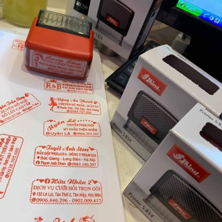 Dấu mộc tên shop