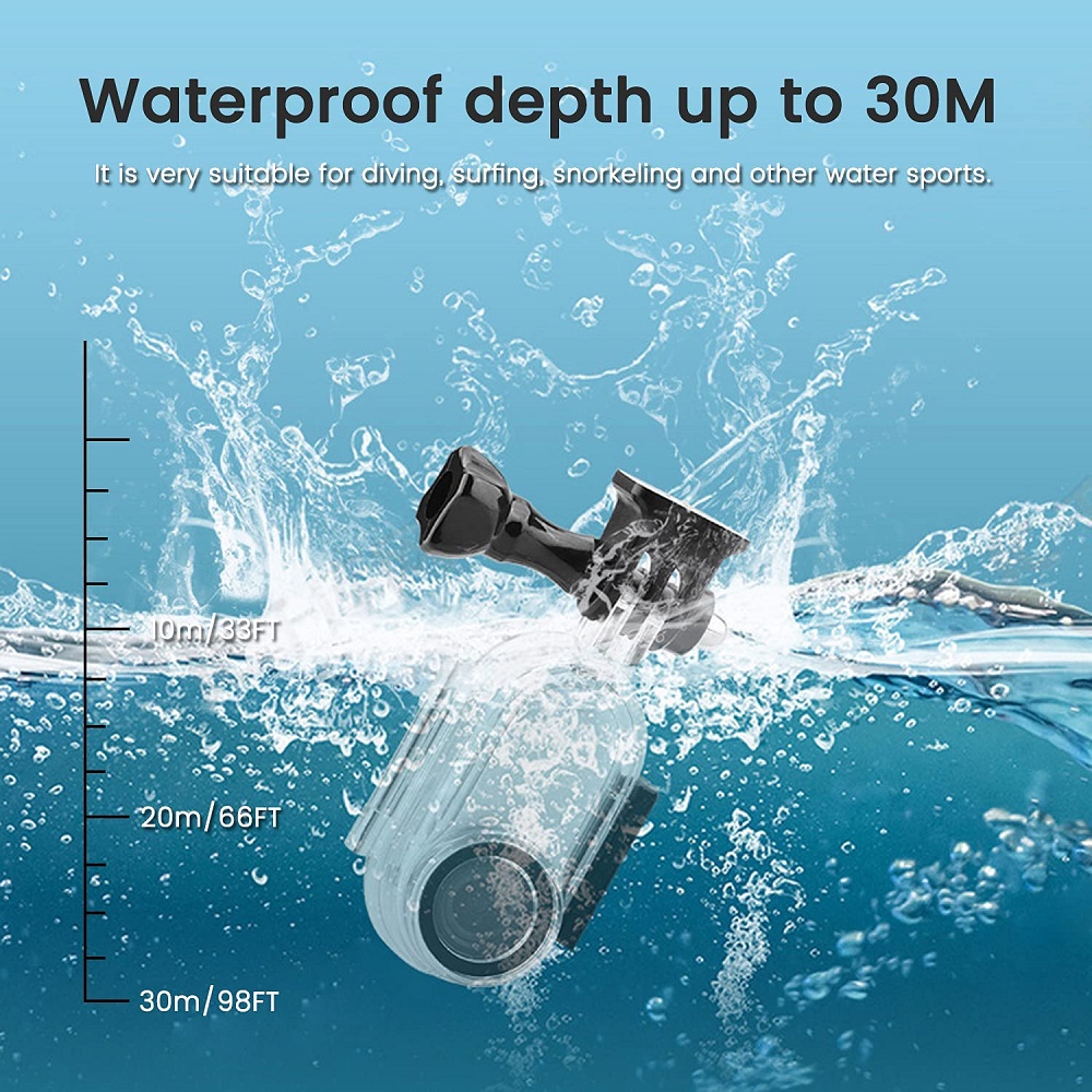 Ốp Điện Thoại Màu Trong Suốt Kèm Giá Đỡ 30M Cho Insta360 Go 2 30M
