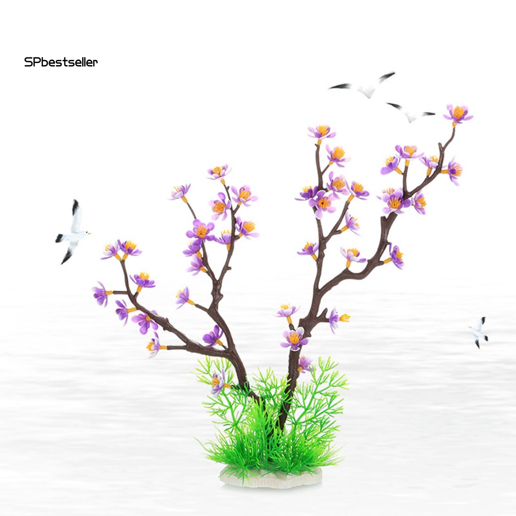 Cỏ Nhân Tạo Màu Sắc Sống Động Trang Trí Bể Cá