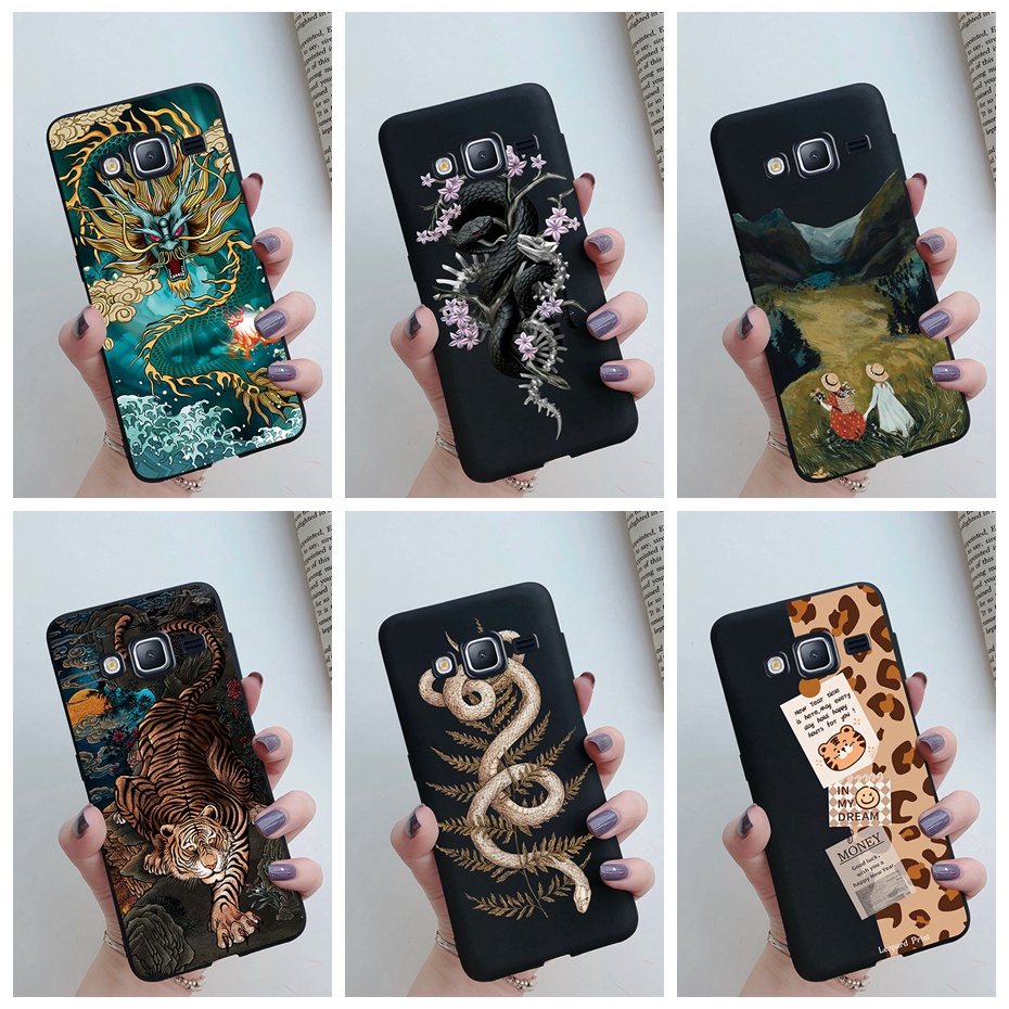 Ốp Điện Thoại Silicone Mềm Họa Tiết Da Rắn Thời Trang Cho Samsung Galaxy J2 Prime G530 G531/Grand Prime Plus