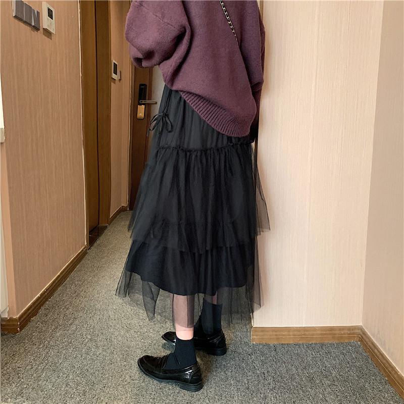 Đầm Chữ A Lưng Cao Phối Lưới Phong Cách Hàn Quốc Thời Trang Mùa Hè Hàng Mới 2022 Dành Cho Bạn Nữ