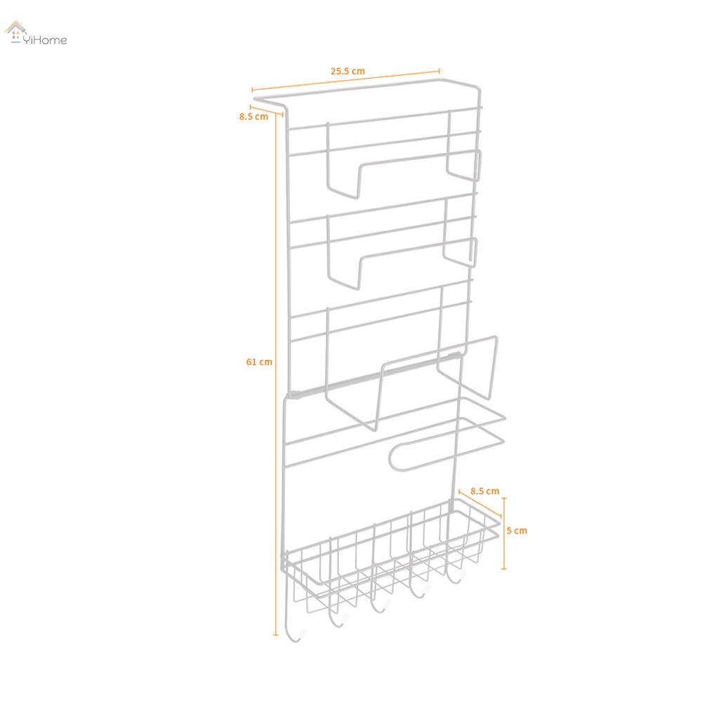 Giá Treo Đồ 5 Móc Gắn Tủ Lạnh Tiện Lợi