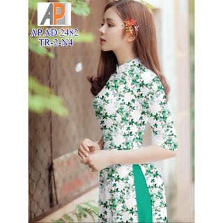 Vải áo dài hoa nhí
