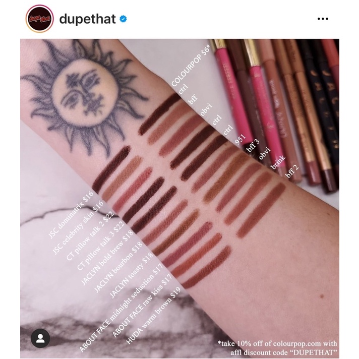 ColourPop - Nude Lippie Pencils | bút chì kẻ viền môi màu nude tách set