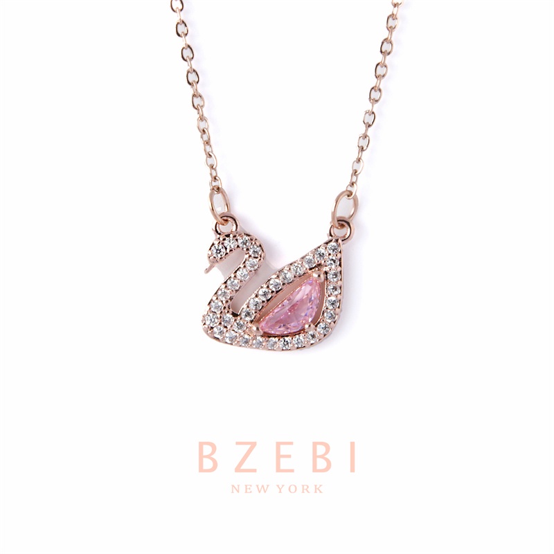 Vòng cổ Mạ Vàng Hồng 18K Đính Đá Zircon 830N