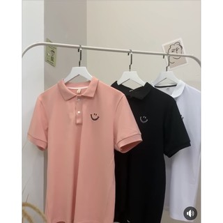 áo polo nam, áo thun nam cổ đức thêu mặt cười chất cá sấu, xuongmaygiare
