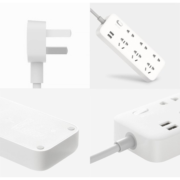 Ổ cắm 𝗫𝗶𝗮𝗼𝗺𝗶 ZMI Power Strip 6 cổng 2 USB CX05 - Ổ cắm điện  𝗫𝗶𝗮𝗼𝗺𝗶 Mi Power Strip 6 cổng 3 USB CXB6-1QM  - MiHouse