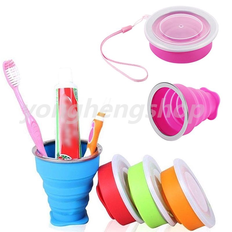 Cốc nước silicon có thể gấp gọn sáng tạo tiện lợi khi đi du lịch
