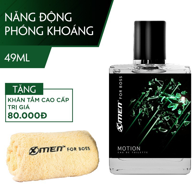 Nước hoa X-Men for Boss Motion 49ml (Tặng khăn trị giá 80K)