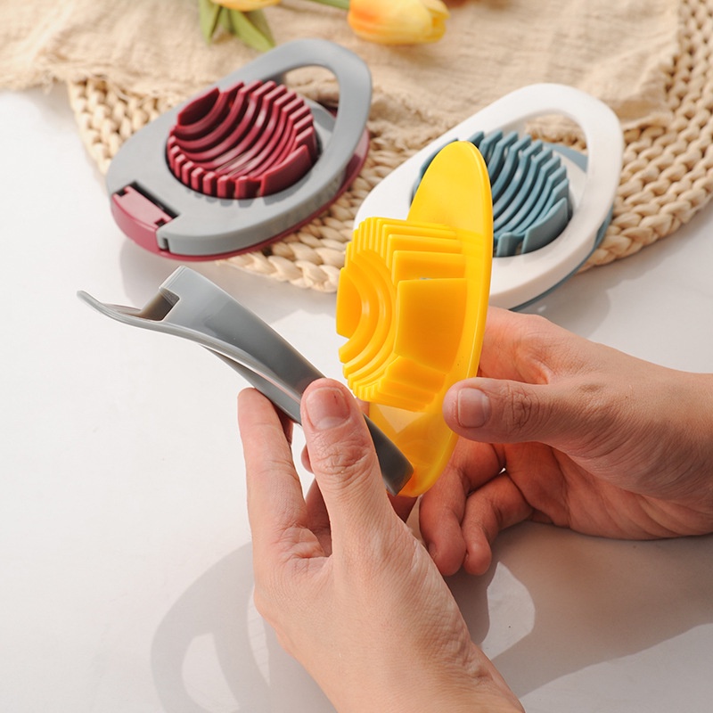 Dụng Cụ Cắt Trứng Đa Năng Bằng Nhựa Màu Sắc Ngẫu Nhiên