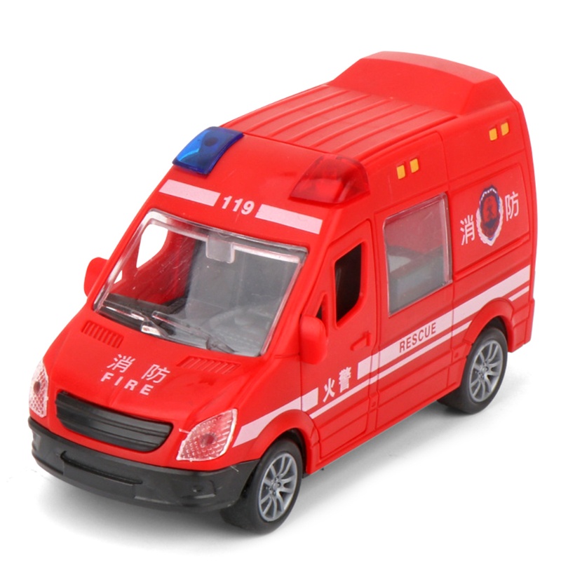 Mô Hình Xe Cứu Hỏa Đồ Chơi Mini WMMB Linh Hoạt Có Thể Kéo Lại Cho Bé