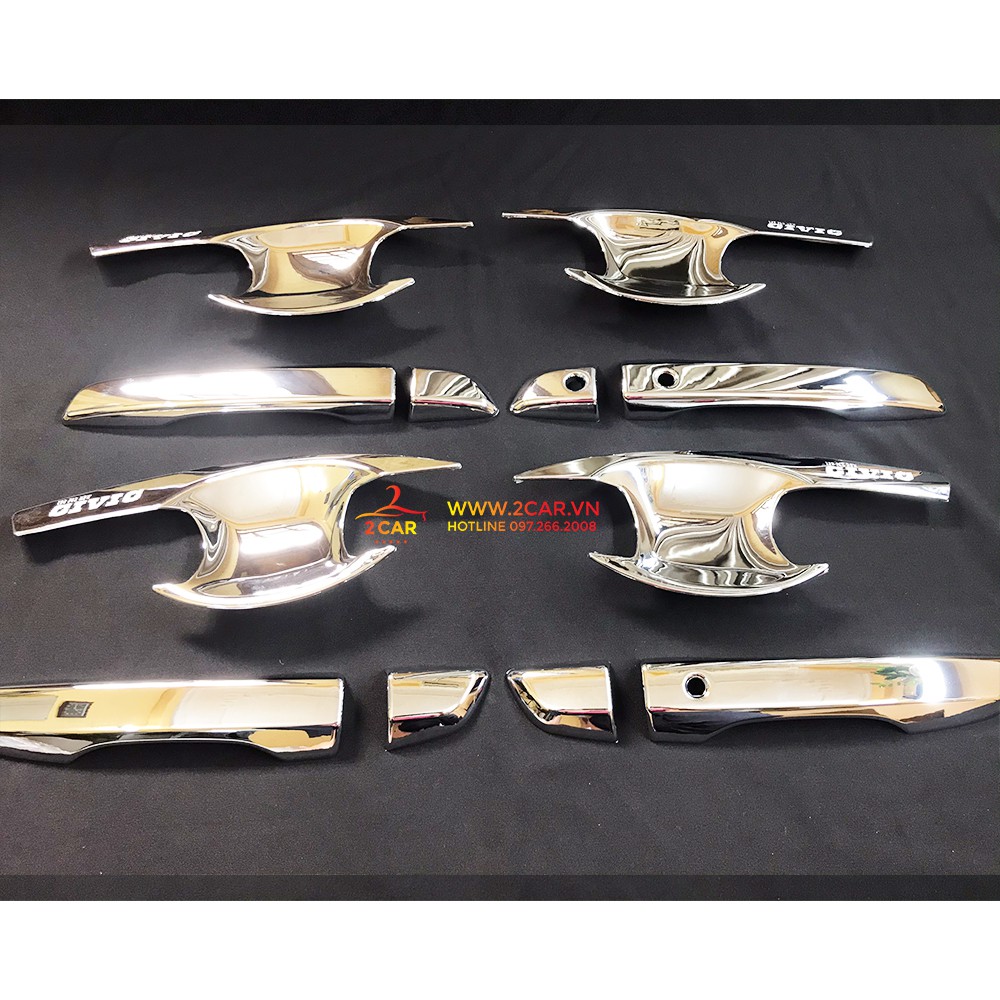 Ốp tay nắm, Hõm Cửa Xe Honda Civic 2016 - 2021 Mạ Crom cao cấp- Giá 1 bộ