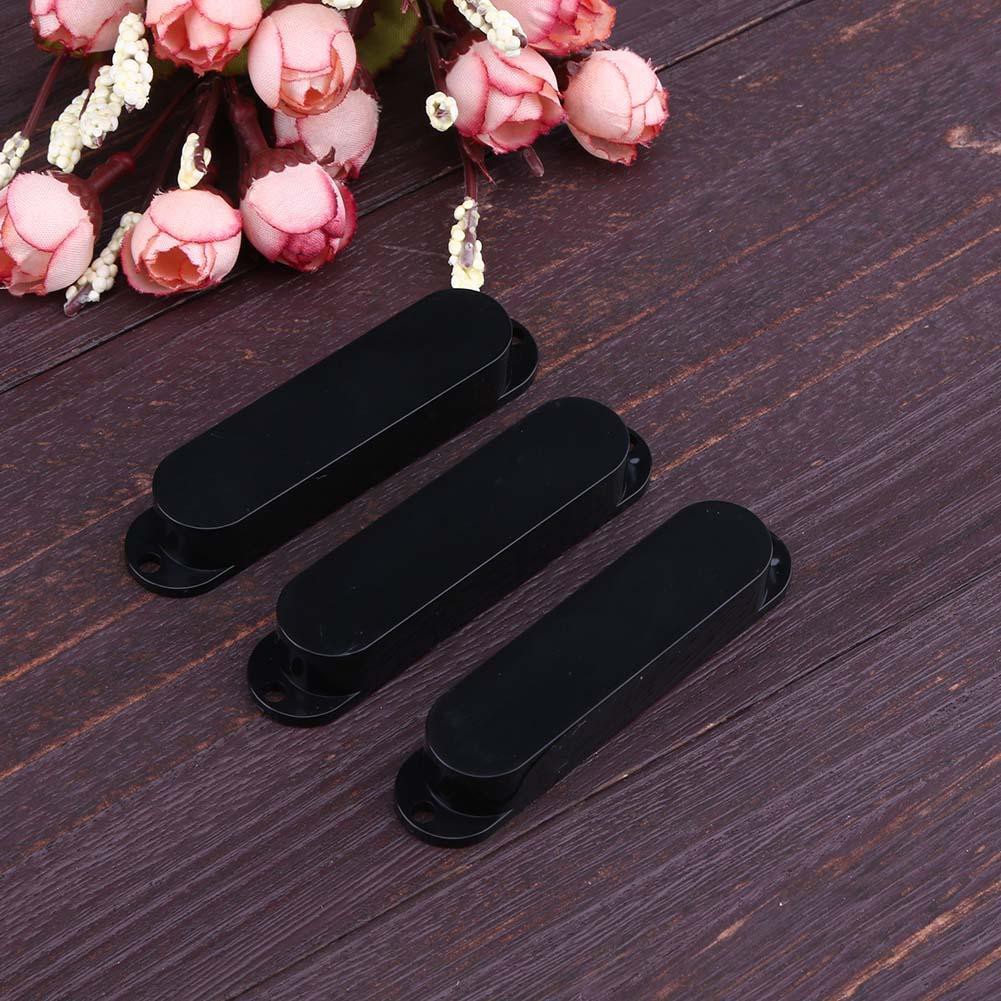 3pcs Single Rail Monocoil Humbucker Pickup Covers for Fender Strat Electric