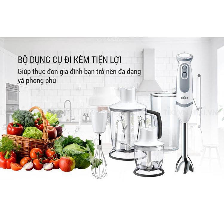 Hàng chính hãng - Máy xay cầm tay Braun MQ5245 1000W