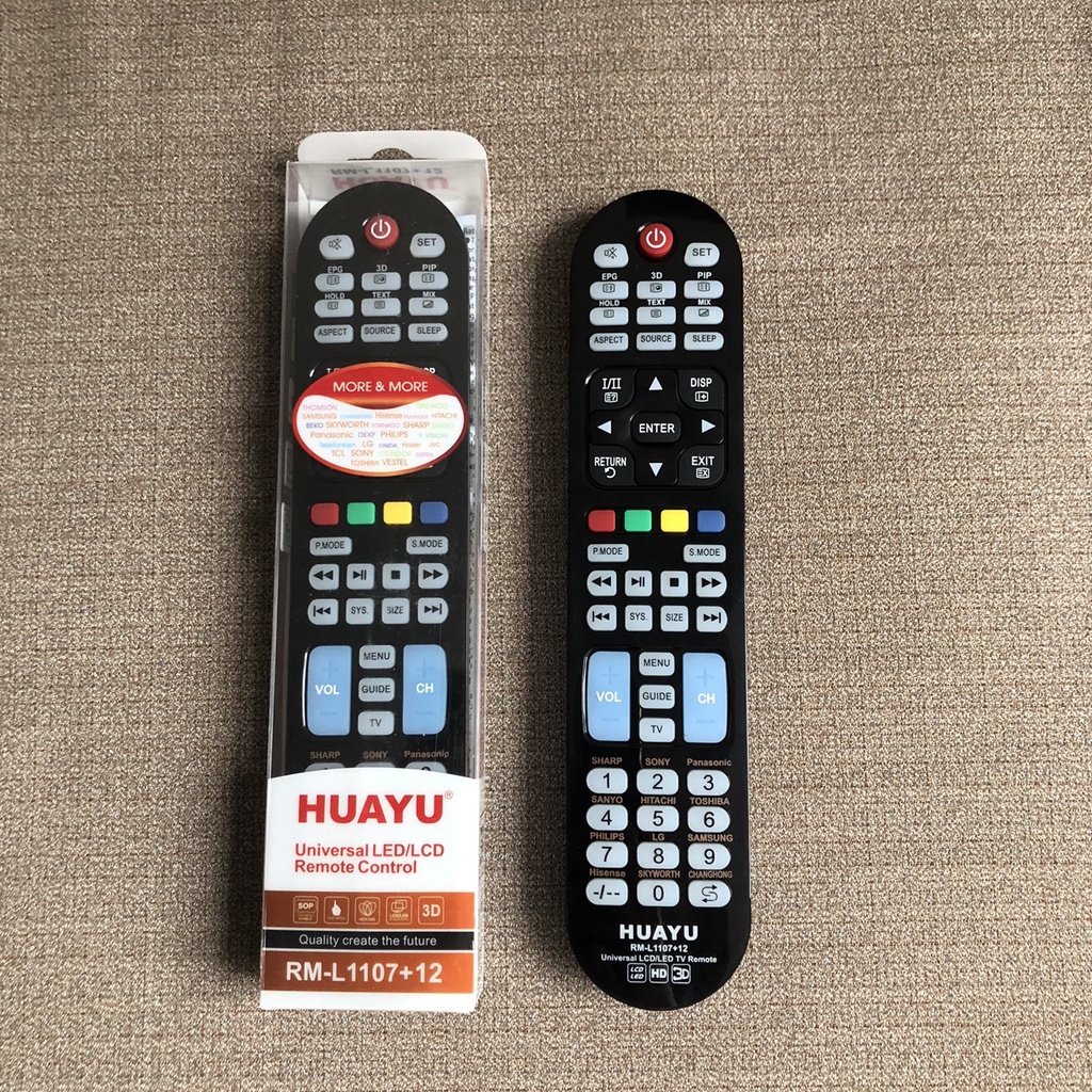 Điều khiển tivi đa năng dùng cho tất cả các dòng tivi LCD/LED hiện nay đều dùng được