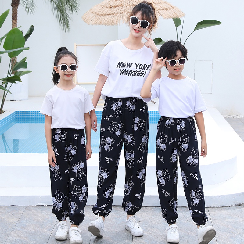 Quần Dài Chống Muỗi Chất Liệu Mềm Mại Thời Trang Mùa Hè Cho Bé 100-150cm