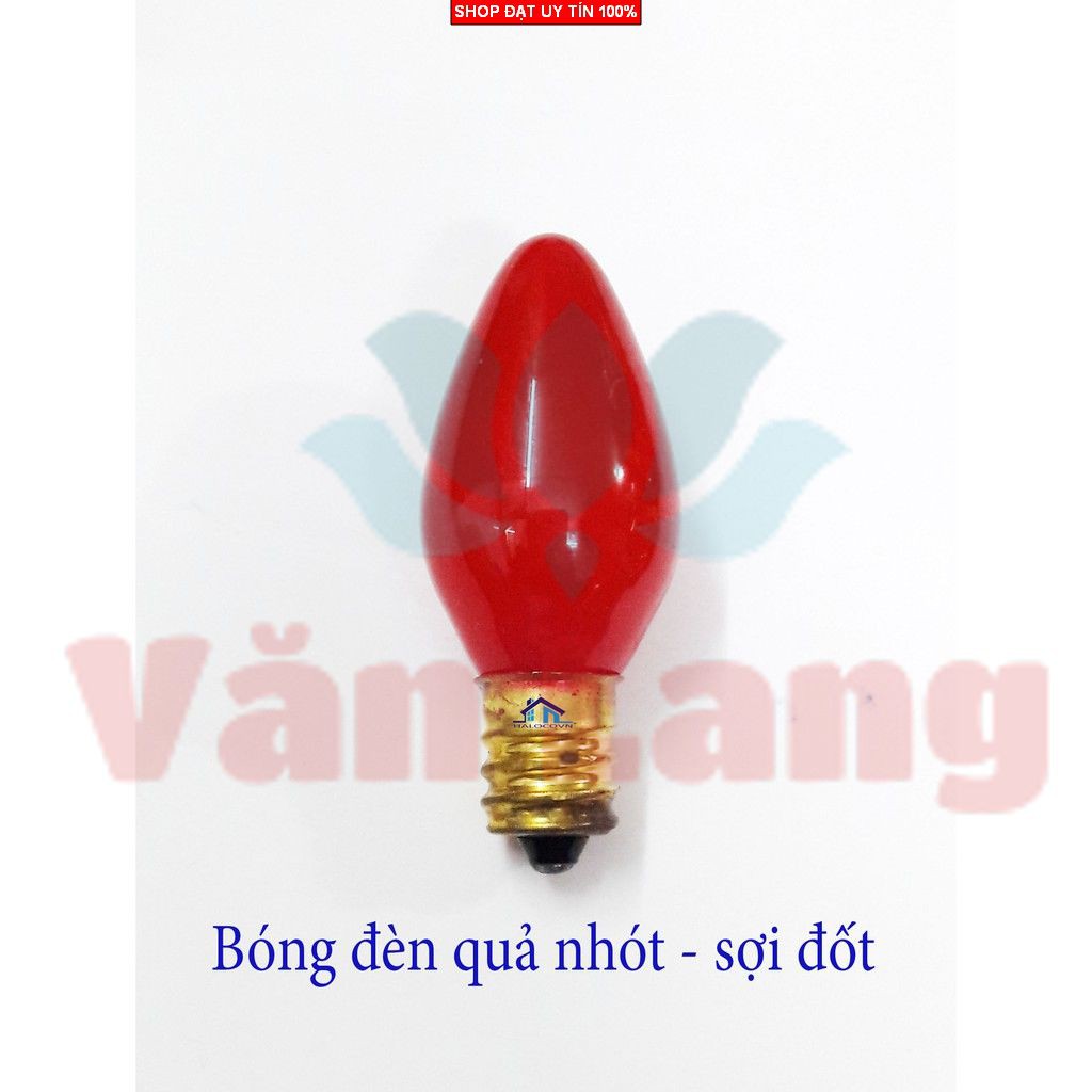 Bóng đèn quả nhót màu đỏ - bóng đèn sợi đốt bền tiết kiệm điện