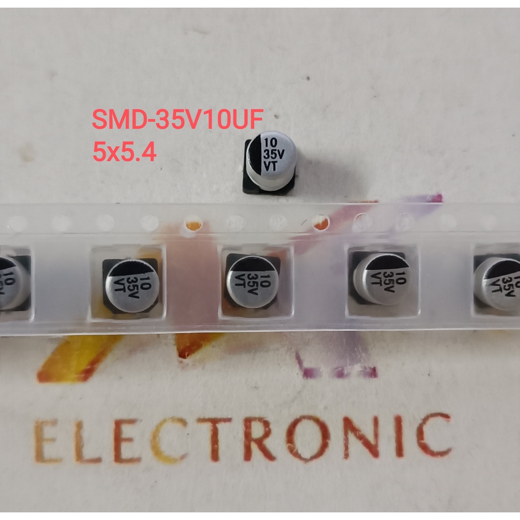Tụ nhôm dán SMD 35V 10UF 10UF35V 35V10UF 5*5.4MM